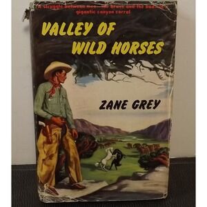 Zane Grey Valley of Wild Horses Vintage Book 1927 First Edition